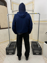 Load image into Gallery viewer, Late 1990s Mandarina Duck Navy Wide &amp; Crop Jersey Hoodie - Size L