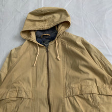 Load image into Gallery viewer, 1990s Armani Faded Yellow Paneled Hooded Work Jacket  - Size XL