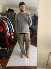 Load image into Gallery viewer, 1990s Armani Grey Paneled Mohair Sweater - Size XL