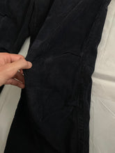 Load image into Gallery viewer, 2000s Armani Deep Black Articulated Corduroy Carpenter Pants - Size M