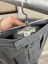 Load image into Gallery viewer, 1980s Katharine Hamnett Grey Pocket Pleated Trousers - Size M