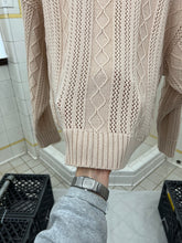 Load image into Gallery viewer, 1980s Marithe Francois Girbaud Diamond Cable Knit Sweater - Size M
