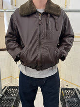 Load image into Gallery viewer, 1990s Armani Leather Bomber With Quilted Lining - Size M
