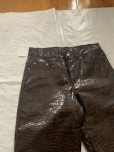 Load image into Gallery viewer, 1990s Dexter Wong Faux Crocodile Skin Pants - Size M