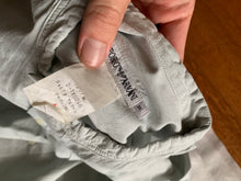 Load image into Gallery viewer, 1990s Armani Soft Blue Diagonal Weave Pattern Shirt - Size L
