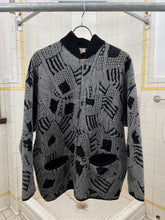 Load image into Gallery viewer, 1980s Marithe Francois Girbaud x Maillaparty Zippered Intarsia Knit Sweater - Size M