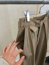 Load image into Gallery viewer, 1980s Katharine Hamnett Khaki Flap Pocket Pleated Trousers - Size M