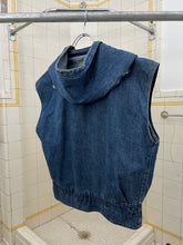 Load image into Gallery viewer, 1980s Marithe Francois Girbaud x Complements Denim Hooded Life Preserver Vest - Size M