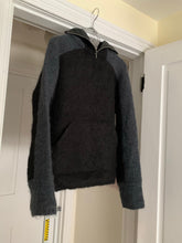 Load image into Gallery viewer, 2000s Vintage Grey and Black Mohair Ninja Hoodie - Size M