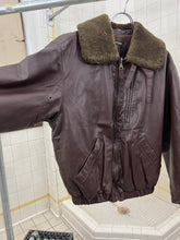 Load image into Gallery viewer, 1990s Armani Leather Bomber With Quilted Lining - Size M