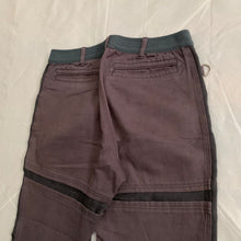 Load image into Gallery viewer, 2001 General Research Faded Plum Ribbed Paneled Bike Pants - Size L