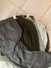 Load image into Gallery viewer, 1990s Yohji Yamamoto Cropped Olive Cableknit Sweater - Size S
