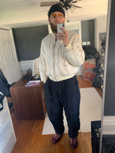 Load image into Gallery viewer, 1990s Armani Oversized White Nylon Bomber Jacket - Size OS