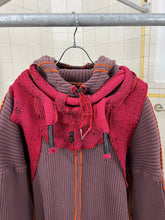 Load image into Gallery viewer, Seeing Red Marron Dyed Elephant Trunk Hoodie with Red Token Bag - Size OS