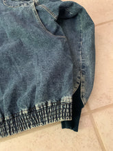 Load image into Gallery viewer, 1980s Katharine Hamnett Washed Denim Cargo Bomber - Size OS