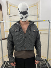 Load image into Gallery viewer, 1990s Dexter Wong Textured Synthetic Cropped Trucker Jacket - Size M
