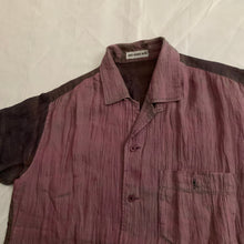 Load image into Gallery viewer, 2000s Issey Miyake Iridescent Plum Crinkled Shirt - Size L