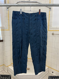 1970s Marithe Francois Girbaud x 11342 Paneled Button Cinch Trouser - Size L
