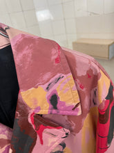 Load image into Gallery viewer, aw1997 Yohji Yamamoto Polyurethane Coated Abstract Print Trench Coat - Size OS