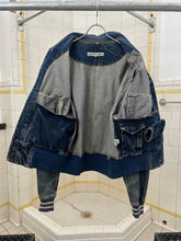 Load image into Gallery viewer, 1980s Katharine Hamnett Denim Teddy Jacket with Hidden Cargo Pocket- Size L