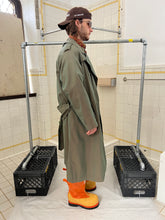 Load image into Gallery viewer, 1980s Katharine Hamnett Iridescent Jade Trench Coat - Size OS