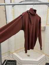Load image into Gallery viewer, aw1983 Marithe Francois Girbaud x Maillaparty Burnt Red Sweater with Overlocked Neck and Waxed Seam Details - Size S