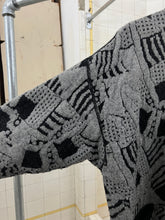 Load image into Gallery viewer, 1980s Marithe Francois Girbaud x Maillaparty Zippered Intarsia Knit Sweater - Size M