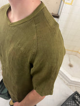Load image into Gallery viewer, 2000s Mandarina Duck Khaki Green Reversible Linen Chest Pocket Shirt - Size M