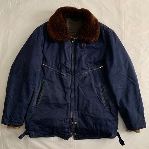 1970s Vintage Soviet Military Flight Jacket - Size XL