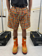 Load image into Gallery viewer, 1980s Katharine Hamnett Orange Paisley Print Shorts - Size XL
