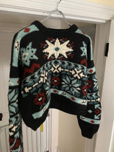 Load image into Gallery viewer, 1990s Katharine Hamnett Cropped Nordic Intarsia Sweater - Size M
