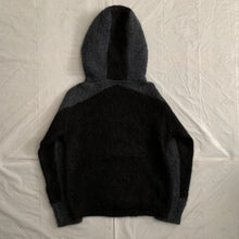 Load image into Gallery viewer, 2000s Vintage Grey and Black Mohair Ninja Hoodie - Size M