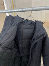 Load image into Gallery viewer, Late 1990s Mandarina Duck Black Hooded Down Parachute Parka - Size L