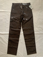 Load image into Gallery viewer, 1990s Dexter Wong Faux Crocodile Skin Pants - Size M