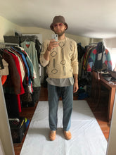 Load image into Gallery viewer, 1990s Armani Painted Beige Wool Sweater - Size M