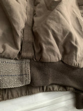 Load image into Gallery viewer, 1990s Armani Faded Brown Oversized Bomber Jacket with Contrast Detailing - Size XXL