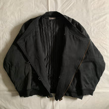 Load image into Gallery viewer, 1980s Issey Miyake Dual Backzip Heavy Cotton Bomber Jacket with Asymmetric Closure - Size XL