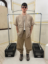 Load image into Gallery viewer, 1980s Marithe Francois Girbaud Light Brown Collarless Chest Pocket Workshirt - Size L