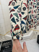 Load image into Gallery viewer, 1990s Armani Collegiate Flag Asymmetric Zip Hooded Anorak - Size L