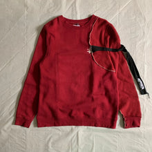 Load image into Gallery viewer, 2015 Kiko Kostadinov x Stussy Red Reconstructed Crewneck Sweater - Size M