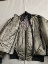 Load image into Gallery viewer, aw1994 Issey Miyake Dual Zip Robocop Bomber with Coated Nylon - Size XL