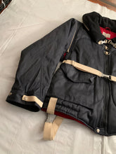 Load image into Gallery viewer, 1990s Armani Navy Pillow Neck Bondage Jacket with Removable Sleeves - Size L