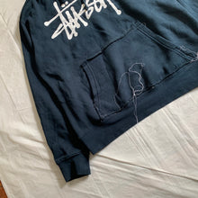 Load image into Gallery viewer, Kiko Kostadinov x Stussy Prototype Flip Body Reconstructed Navy Hoodie - Size XL