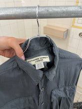 Load image into Gallery viewer, 1980s Katharine Hamnett Grey Silk Military Cargo Shirt - Size OS