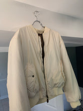 Load image into Gallery viewer, 1990s Armani Oversized White Nylon Bomber Jacket - Size OS