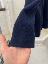Load image into Gallery viewer, Late 1990s Mandarina Duck Raw Cut Boiled Wool Quarter Zip Pullover - Size M