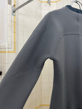 Load image into Gallery viewer, 2000s Mandarina Duck Slate Grey Cropped Contemporary Textured Zipper Cardigan - Size XS