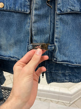 Load image into Gallery viewer, 1980s Marithe Francois Girbaud x Complemets Denim Cargo Jacket with Front Buckle Closures - Size M