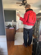 Load image into Gallery viewer, 2000s Vintage Jipijapa Red Nylon Backzip Jacket with Removable Fur Collar - Size M