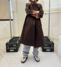 Load image into Gallery viewer, 2000s Mandarina Duck Double Breasted Trench Coat with Back Pleat Detailing - Size XS